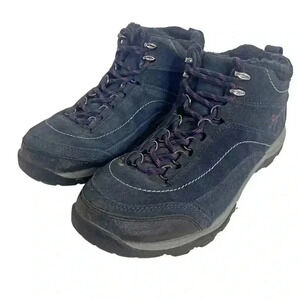 Ryka Navy Blue and Purple Hiking Boots Women's Size 9.5